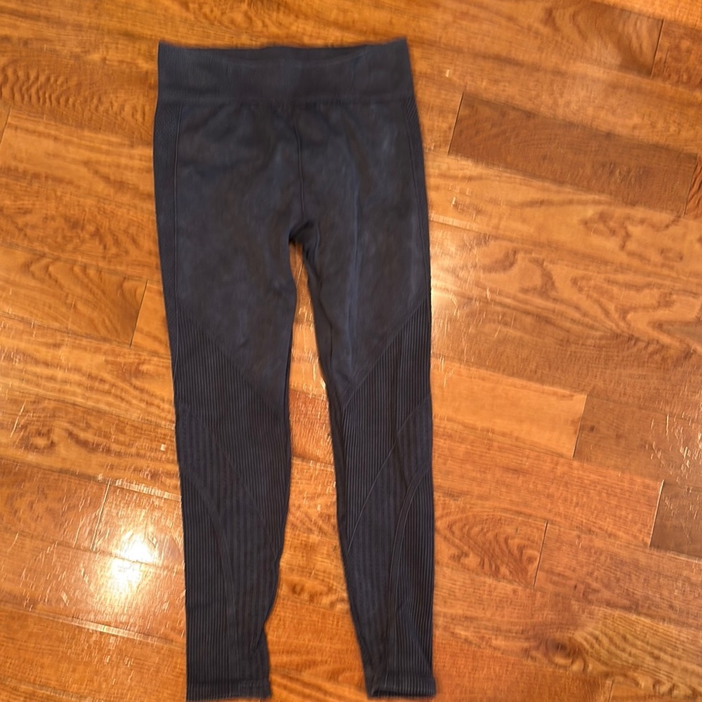 Yelete Blue Leggings Stretchy Athletic Wear